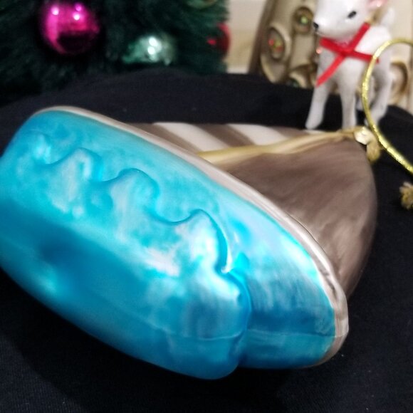 Large Blown Glass Sailboat Christmas Ornament Sailing - Picture 3 of 4